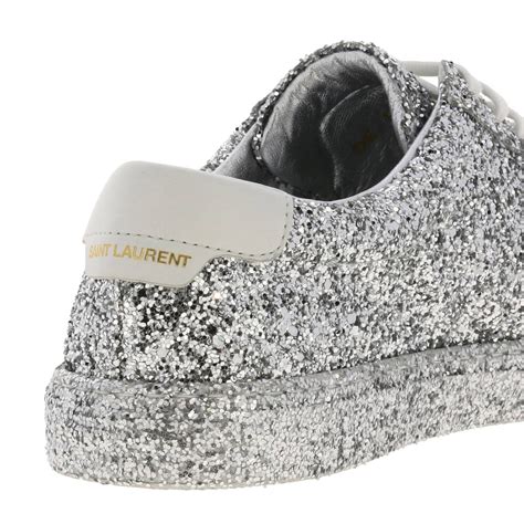 ysl women's double sole glitter sneakers sale|Saint Laurent Sneakers for Women .